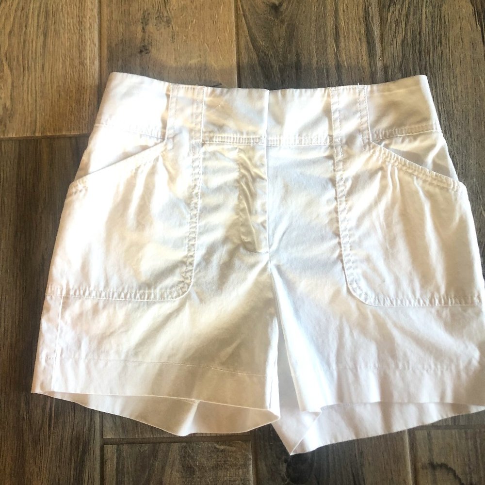 White House Black Market Womens 00 4" Shorts White